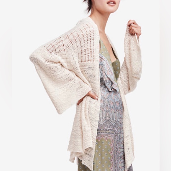 Free People Sweaters - Free People In My Element Kimono Cardigan Sweater Size XL